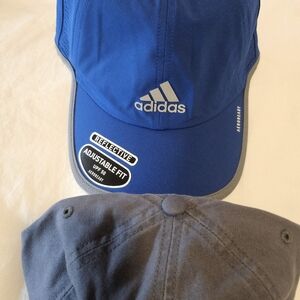 adidas Blue and Gray Men's Hat Set